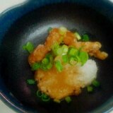 残った鶏皮で♪絶品おつまみ鶏皮おろしポン酢